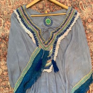 Ruby YaYa embroidered cover-up